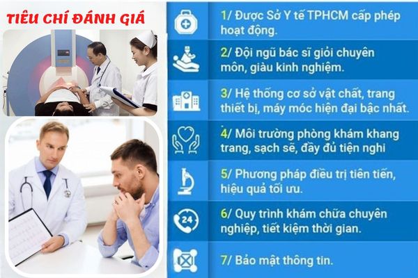 Các tiêu chí đánh giá phòng khám nam khoa chuẩn chất lượng